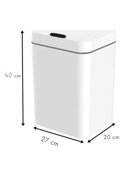 Otomatik Sensörlü Çöp Kovası, 18 Litre, Yerli Üretim