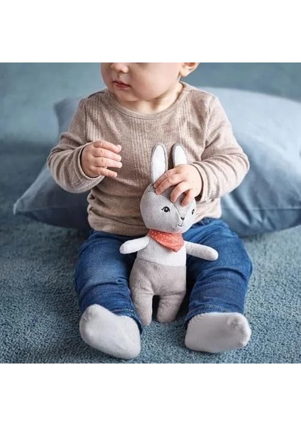 Gullıgast Çıngıraklı Oyuncak, Gri, 18 cm