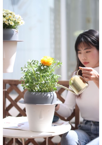 Dekoratif Kendini Otomatik Sulayan Akıllı Saksı (Büyük Boy) fırsatları