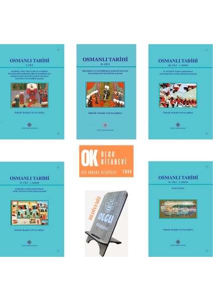 Osmanlı Tarihi 5 Cilt Takım (Ciltli) / Ismail Hakkı Uzunçarşılı (Telefon Tutucu Hediye)
