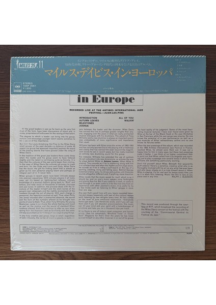 Miles Davis – Miles Davis In Europe fiyatları