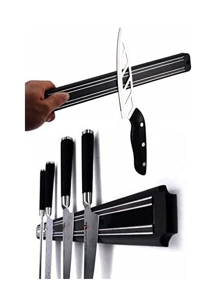 Mıknatıslı Paslanmaz Duvar Bıçak Askısı Standı 55 cm modelleri