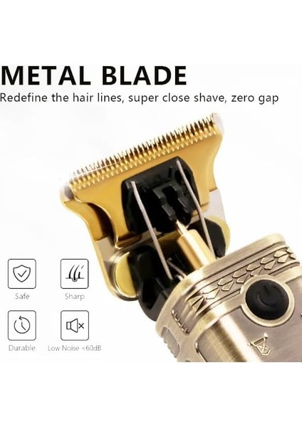 Bluemax Profesyonel Şarjlı Saç ve Sakal Kesme Şekillendirme, Traş Makinesi - Güçlü Turbo Motor, Uzun Pil Ömrü, USB Type-C Şarj modelleri