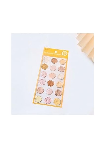 Guguk Sarı Temalı Wax 3D Pul Seti • Bullet Journal