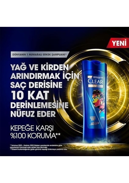 Clear Men Kepeğe Karşı Etkili Şampuan Legend By Cr7 Cristiano Ronaldo 350 ml fiyatları