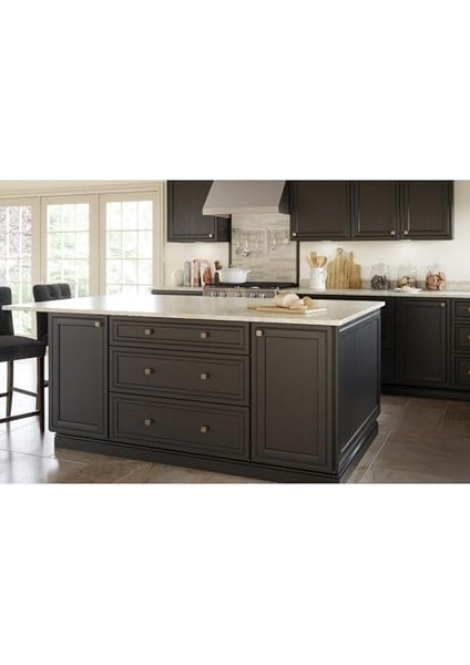 Pirinç Saten Nikel Webber Mutfak Dolap Tokmak, Gümüş, P29542K-904-B modelleri