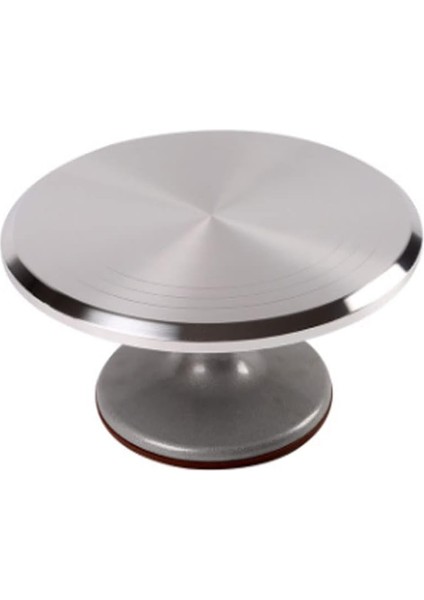 Çelik Döner Pasta Hazırlama Standı - Döndürülebilir Pasta Sıvama Standı - 30 cm