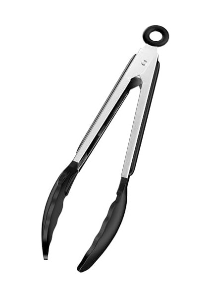 Paslanmaz Gövdeli Silikon Uçlu Yemek Pişirme Maşası (NKS144) fiyatları