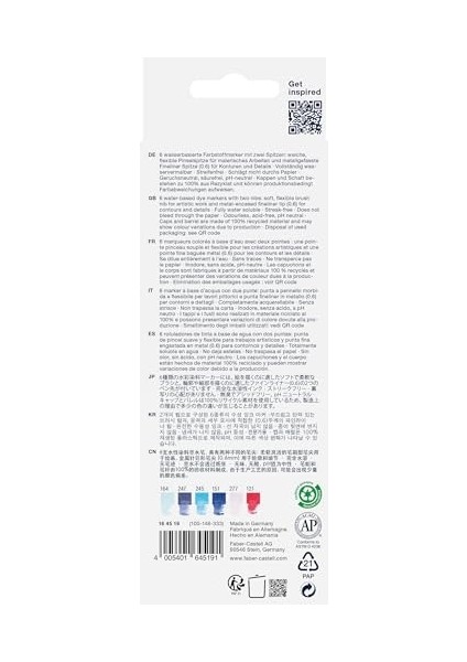 Goldfaber Aqua Çift Uç Markör Kaligrafi 6’lı Seaside, Fırça ve , Solmaya Dayanıklı Mürekkep, Çevre Dostu fiyatları