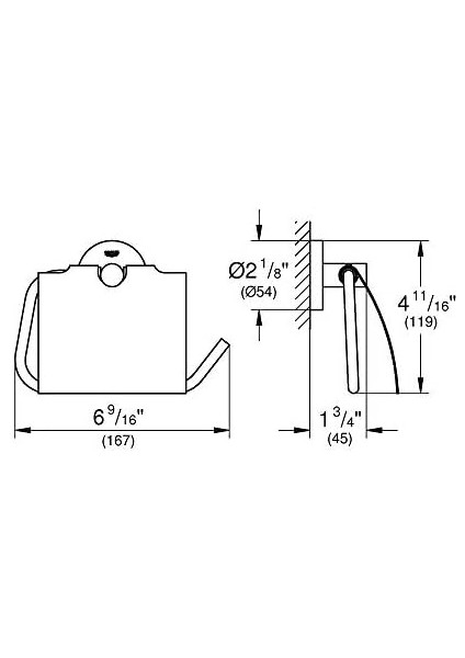 Tuvalet Kağıtlık Essentials Brushed Hard Graphite 40367AL1 modelleri
