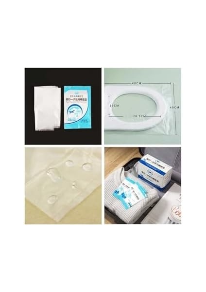 200 Adet Tek Kullanımlık Klozet Örtüsü Klozet Poşeti Klozet Kapak Örtüsü Dispenseri fiyatları