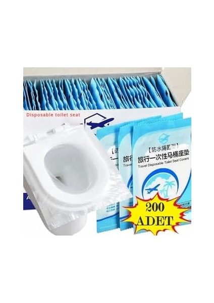200 Adet Tek Kullanımlık Klozet Örtüsü Klozet Poşeti Klozet Kapak Örtüsü Dispenseri modelleri