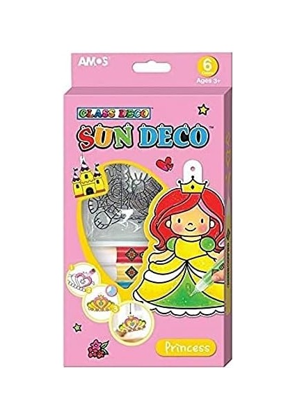 SD10P6-P Cam Boyama Seti Sun Deco 10.5ml*6, 6 Renk