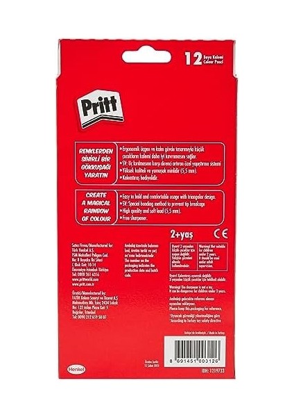 12&apos;li Kuru Boya Kalemi modelleri