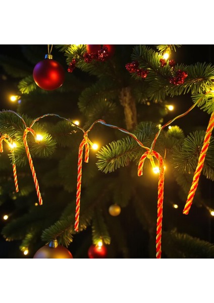 Yılbaşı LED Zincir Işık Baston Şeker 170CM 10 LED AST6008 fiyatları