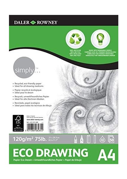 Rowney Eco Eskiz Blok - A4 - 120GR -