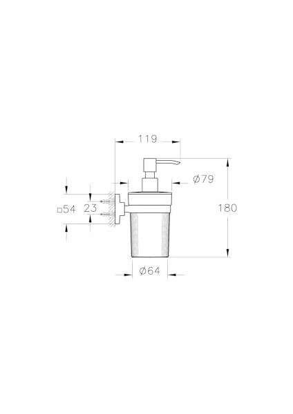 Root A44807 Sıvı Sabunluk, Krom, Duvardan fiyatları