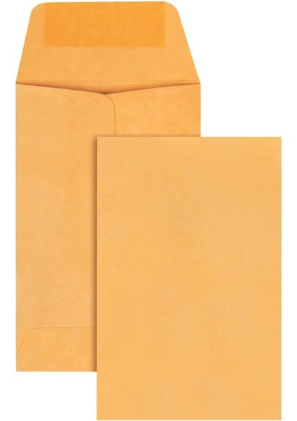 #1 Bozuk Para ve Küçük Parça Zarfı, 28 Lb. Kahverengi, 5.7x8.9 Cm, 500&APOS;LÜ Kutu (50162)