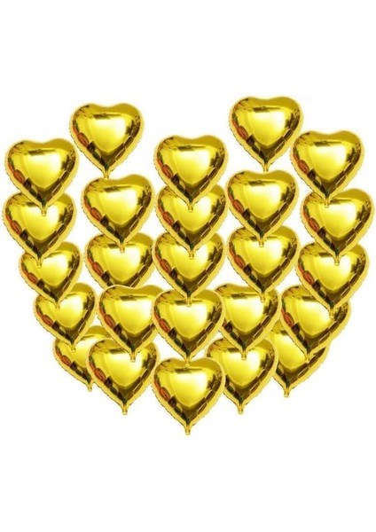 25 Adet Kalp Folyo Balon 10 Inç fiyatları