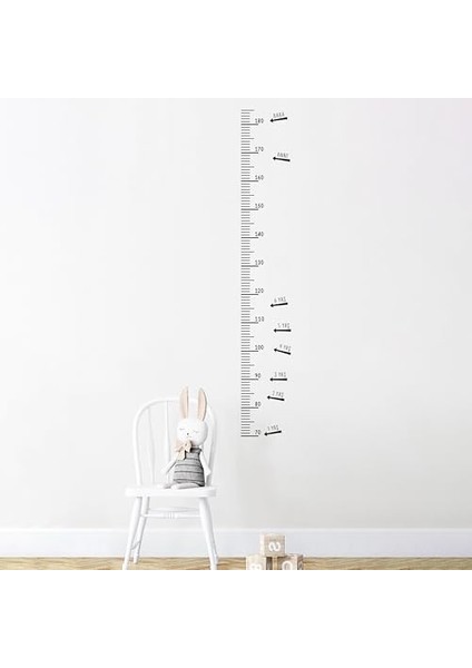 Boy Ölçer Duvar Cetveli - Kendinden Yapışkanlı Şeffaf Etiket - Mezura - Çocuk ve Yetişkinler Için, Minimalist Dekoratif Dayanıklı, Ev ve Kreş Kullanımına Uygun - Yaş Etiketi ve Isimlik Dahil fiyatları