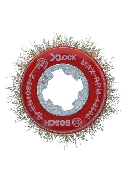 Professional 1 x Dalgalı Tencere Fırçası Clean (Metal, X-Lock, Ø 75 Mm, Tel Kalınlığı 0,3 Mm, Çap 115 Mm, Açılı Taşlama Makinesi Aksesuarı) modelleri