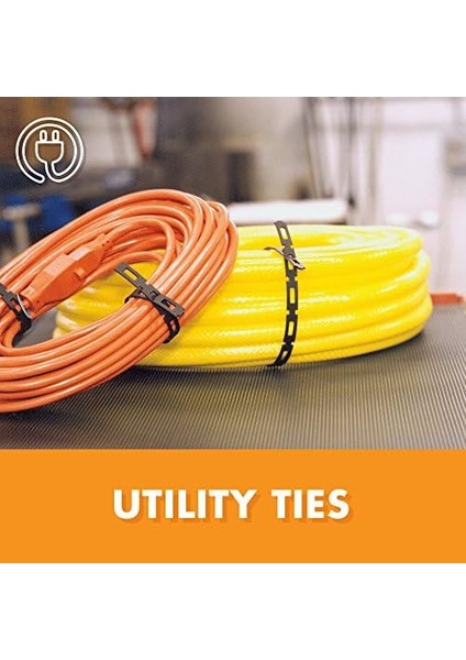 Easyflex 1100-2 Firmflex Zincir Kilitli Ağaç Bağı, 100 Ayak, Siyah