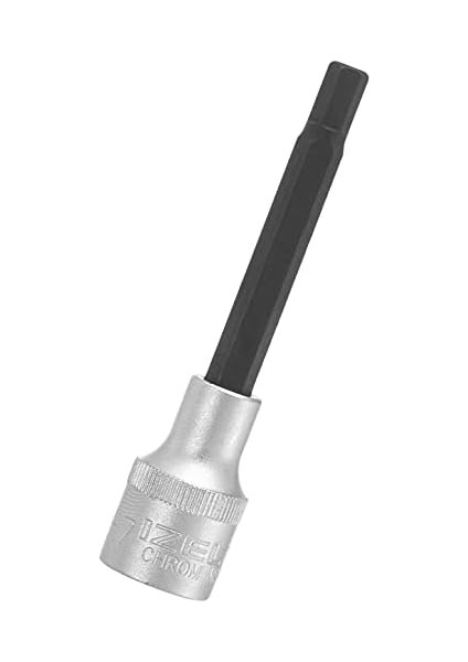 1113064107 1/2" Uzun Allen Uçlu Lokma Anahtar, Krom, 7 mm