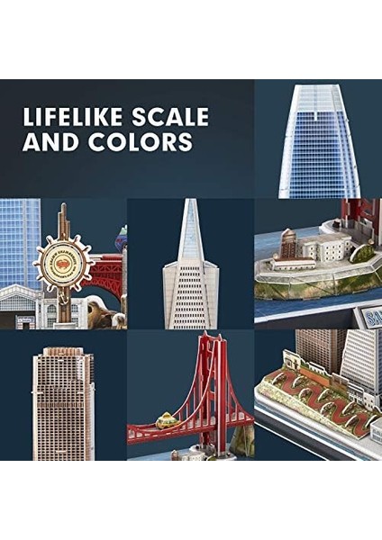 Cubicfun San Francisco 3D Puzzle 90 Parça (Led Işıklı) fiyatları