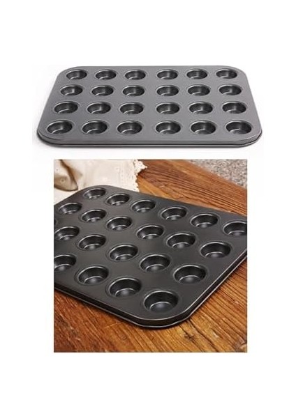 Xesha Muffin Kalıbı 24 Bölmeli Tartolet Kalıbı 24LÜ Kek Kalıbı Çok Amaçlı Kalıp