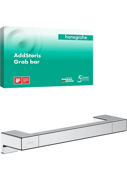 Addstoris 41744000 - Duş, Banyo Tutma Çubuğu, Duvara Montaj Için, Gizli Sabitleme, Banyo Aksesuarları, Krom, 41744000 fiyatları