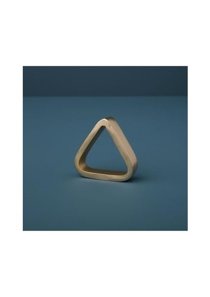 Be Altın Renkli Üçgen Peçete Yüzüğü