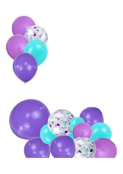 Deniz Kızı Konsepti Balon Seti 17 Adet Balon fiyatları