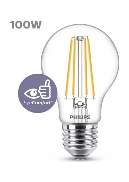 LED 100W A67 Filament Ampul, 2700 Beyaz, E27 Normal Duy, Dim Edilmez modelleri