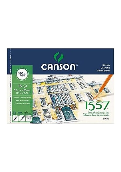 1557 Resim ve Çizim Blok 180GR 35X50 15YP Spiralli Resim Defteri modelleri
