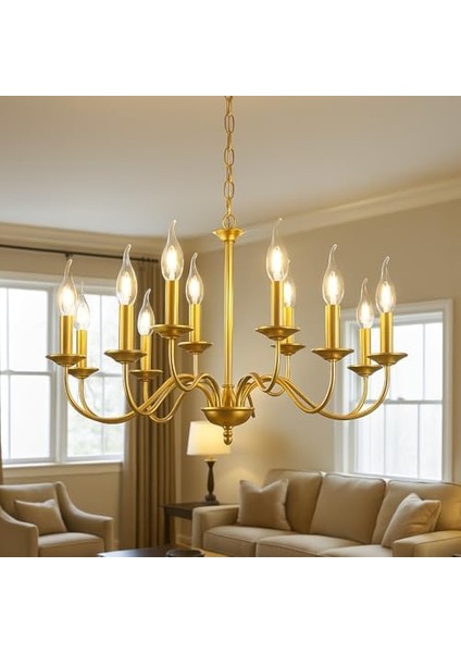 4W E14 Kıvrık LED Mum Ampul – 35W Eşdeğer, 3000K Günışığı, 400 Lümen, 220-240V, Şeffaf Cam Filament, 10’lu Paket