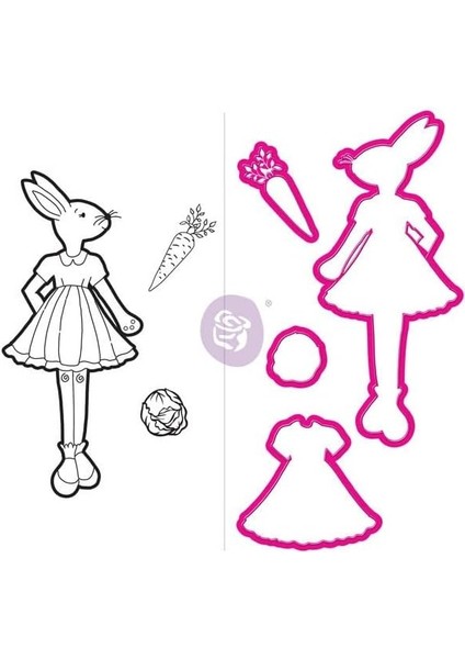 Marketing Jn Doll Stamp & Dies-