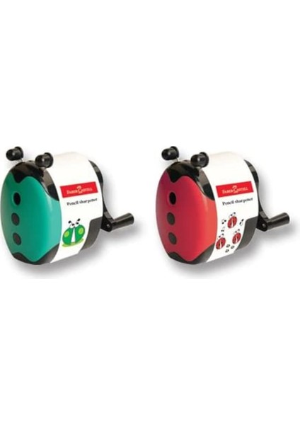 Uğur Böceği Masa Üstü Kalemtraş Yeşil/ Kırmızı