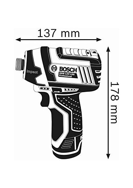 Professional 12 V Sistem Akülü Darbeli Vidalama Makinesi Gdr 12V-105 (L-Boxx Içi Dahil, Pil/şarj Cihazı Dahil Değildir