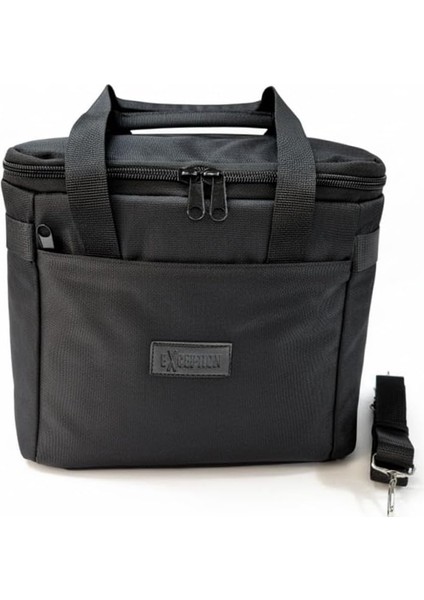 Exception Termos Çanta, Yalıtımlı Yemek Taşıma Çantası, Soğuk Sıcak Tutucu Çanta, Beslenme Çantası (620 Siyah)