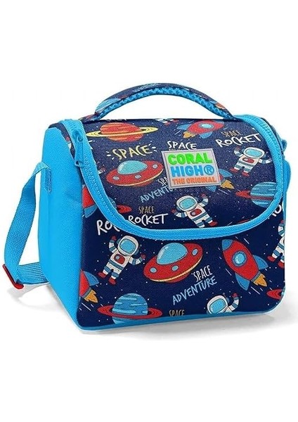 Lacivert Mavi Uzay Desenli Beslenme Çantası - Erkek Çocuk modelleri