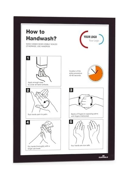 Mıknatıslı Cerceve A4 Sıyah 2&apos;lı