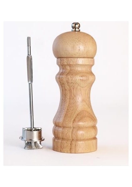 Doğal Ahşap Tuz ve Karabiber Değirmeni Seti | Plastiksiz Full Metal Öğütme Mekanizması | Sağlıklı ve Sağlam Baharat Öğütücü modelleri