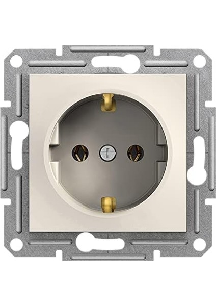 Electric Asfora Krem Çerçevesiz Topraklı Priz EPH2970123 fiyatları