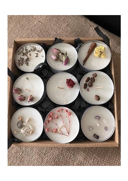 Xl Boy Tealight Soya Mum – 9’lu Bundle (36 Normal Tealight Eşdeğer) – Tarçın, Mandalina, Sandal Ağacı Kokulu – 14 Saat Yanma Süresi – Doğal & El Yapımı Kokulu Mum modelleri