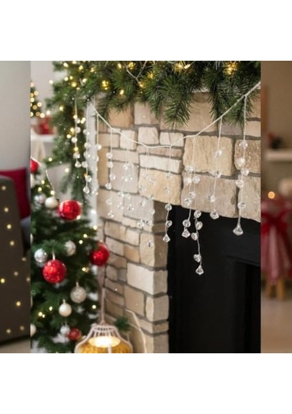 Yılbaşı Lüks Garland Dekoratif Kristal Taşlı 110CM AST7518 modelleri