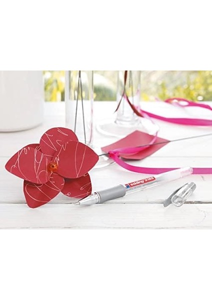 2185 Jel Roller Beyaz- 10 Kalem - 0,7 mm