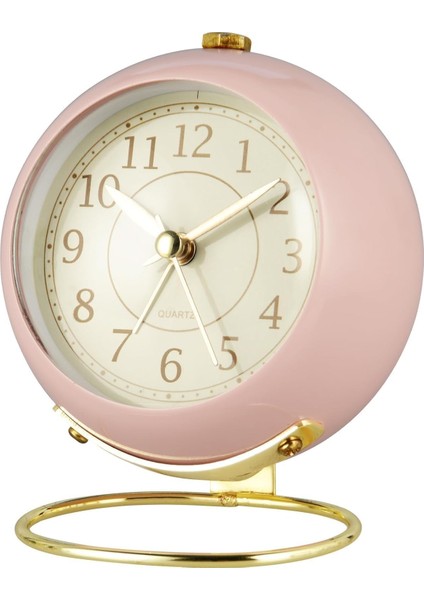 Çalar Saat Analog, Klasik ve Taşınabilir Masa Saati, Gece Işıklı, Pil ile Çalışan, Sessiz Alarm Özellikli, Yatak Odası ve Çalışma Alanları Için Uygun (Pembe) fiyatları