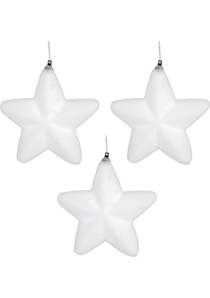 Yılbaşı Süsü Yılbaşı Yıldız 3&apos;lü Set Beyaz 13 Cm. modelleri