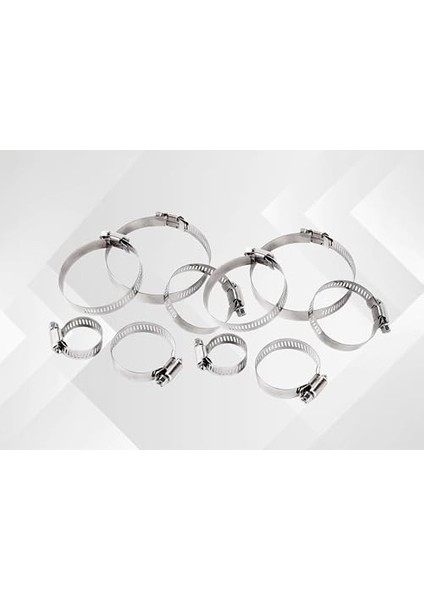 Tork Ayarlı Paslanmaz Çelik Hortum Kelepçesi, 406 Model, 10 Adet Farklı Boylarda, Ayarlanabilir Bağlantı Elemanı fiyatları