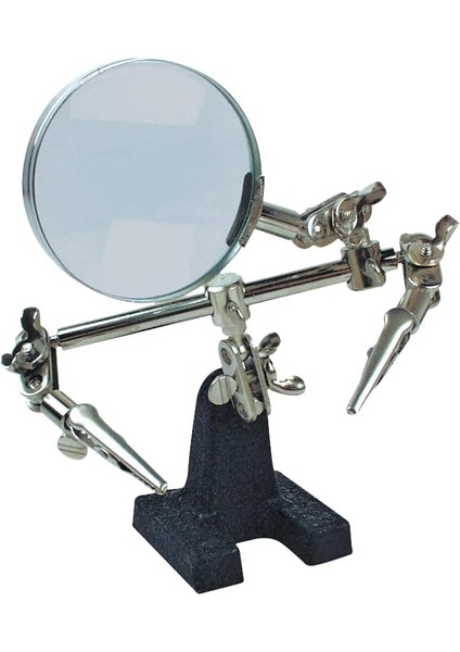 Man 572, Büyüteç ve Kıskaçlı Mini Çalışma Standı, Gri